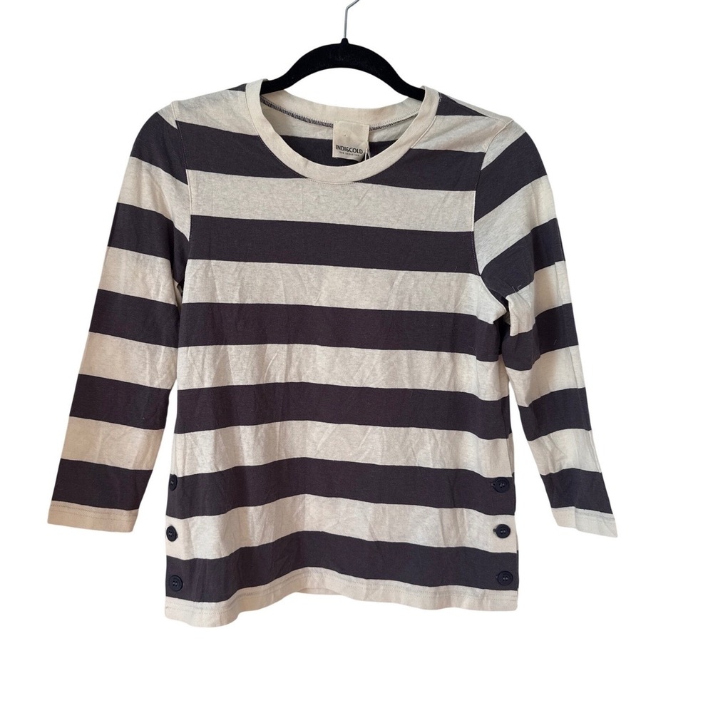 INDI&COLD striped shirt small‎ NWT